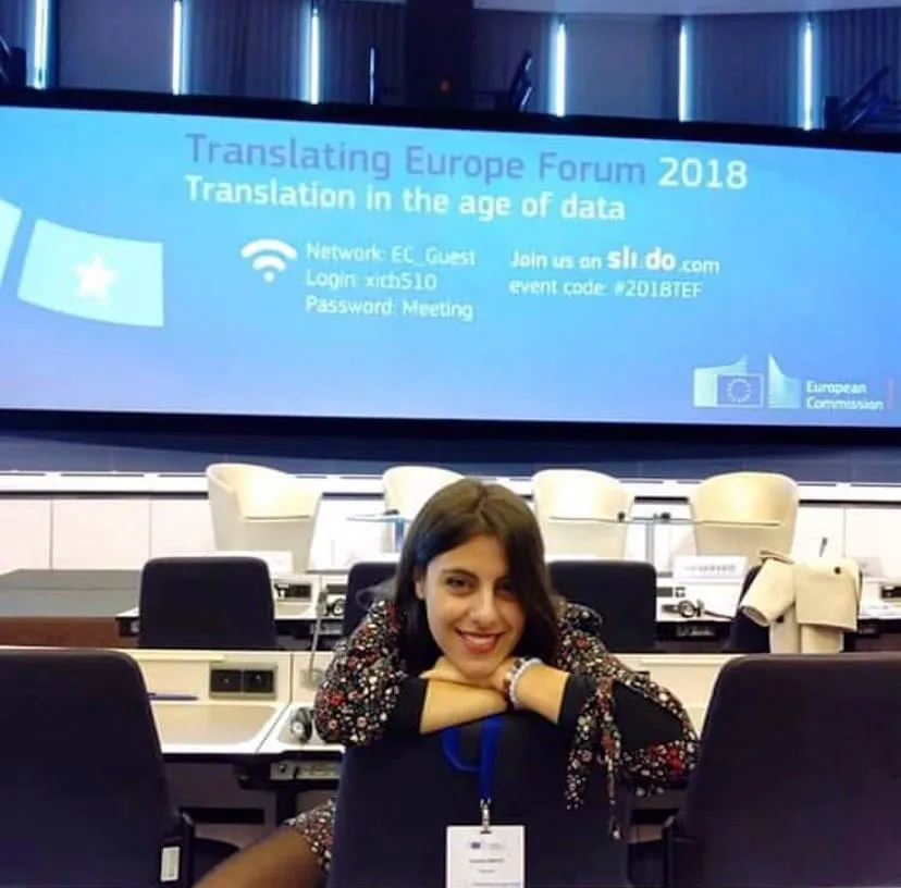 Claudia at the Translating Europe Forum at the European Commission in Brussels
