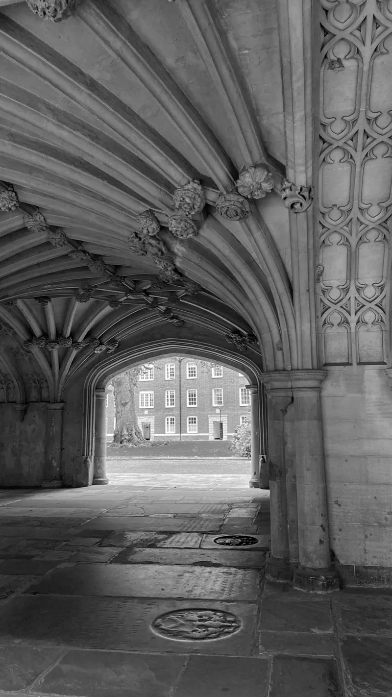 A stone arch in the Temple, one of the Inns of Court in London